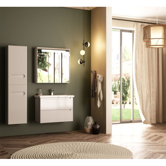 Тумба SOFI 80 см підвісна з умивальником Комо 80