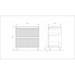 Тумба APOLLO 80 на ніжках біла з умивальником Lux (W) Тумба APOLLO 80 на ніжках біла з умивальником Lux (W)