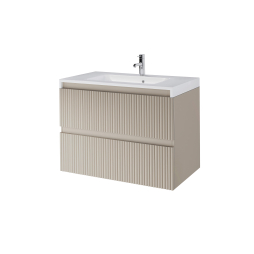 Тумба AQUARIUS APOLLO 80 консольна FUME MAT з умивальником Lux Тумба AQUARIUS APOLLO 80 консольна FUME MAT з умивальником Lux