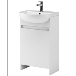 Тумба AQUARIUS Fine 50 см на ніжках з умивальником Артеко 50 Білий Тумба AQUARIUS Fine 50 см на ніжках з умивальником Артеко 50 Білий
