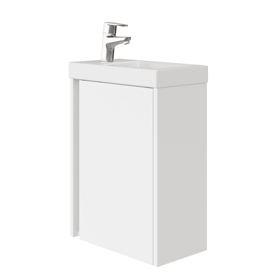 Тумба AQUARIUS Fine 40 см Білий підвісна з умивальником Комо 40 Тумба AQUARIUS Fine 40 см Білий підвісна з умивальником Комо 40