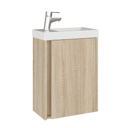 Тумба AQUARIUS Fine 40 см Дуб Сонома з умивальником Комо 40 Тумба AQUARIUS Fine 40 см Дуб Сонома з умивальником Комо 40