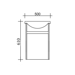 Тумба AQUARIUS Fine 50 см Білий підвісна з умивальником Артеко 50