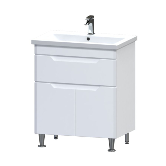 Тумба Ліон з ящиком 70 см з умивальником Комо 70 Тумба Ліон з ящиком 70 см з умивальником Комо 70