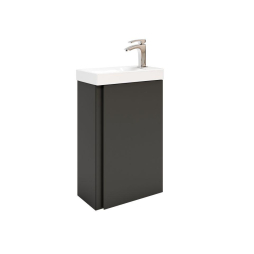Тумба MONA 40 см Навісна Графіт з умивальником Комо 40 Тумба MONA 40 см Навісна Графіт з умивальником Комо 40
