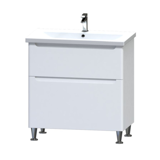 Тумба SOFI 80 см на ніжках з умивальником Комо 80