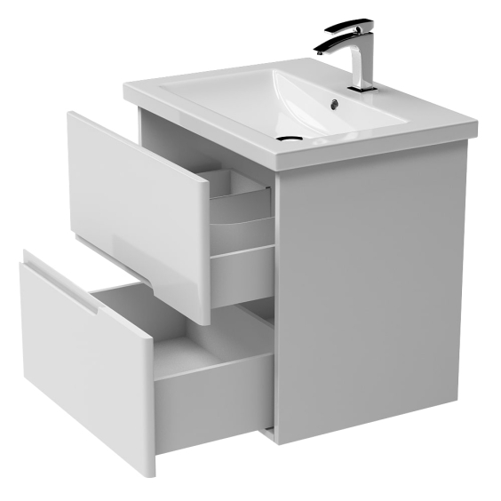 Тумба Silver консольна з умивальником Комо 70 Білий Тумба Silver консольна з умивальником Комо 70 Білий