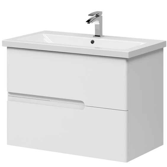 Тумба Silver консольна з умивальником Комо 80 Білий Тумба Silver консольна з умивальником Комо 80 Білий