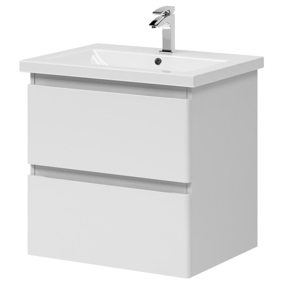 Тумба Teffi консольна з умивальником Комо 60 Білий Тумба Teffi консольна з умивальником Комо 60 Білий