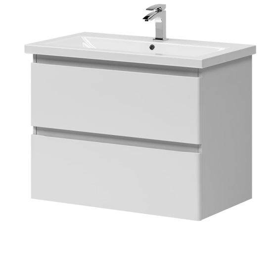 Тумба Teffi консольна з умивальником Комо 80 Білий Тумба Teffi консольна з умивальником Комо 80 Білий