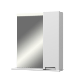 Дзеркало Aquarius Verona з шафою та підсвіткою 50 (Білий) Дзеркало Aquarius Verona з шафою та підсвіткою 50 (Білий)