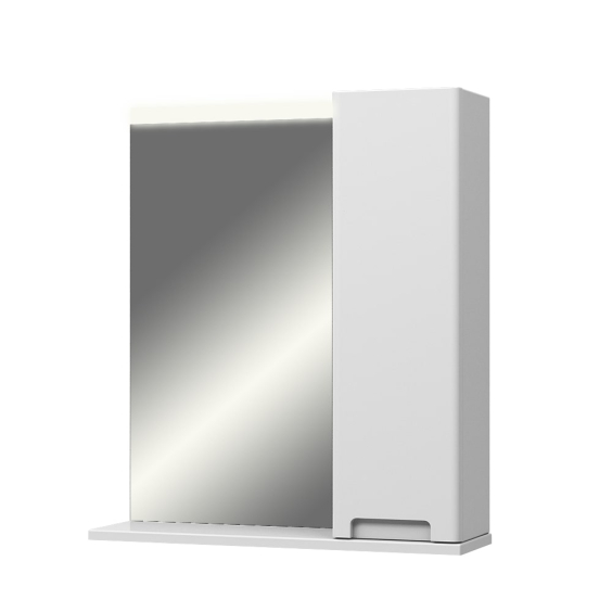 Дзеркало Aquarius Verona з шафою та підсвіткою 60 (Білий) Дзеркало Aquarius Verona з шафою та підсвіткою 60 (Білий)