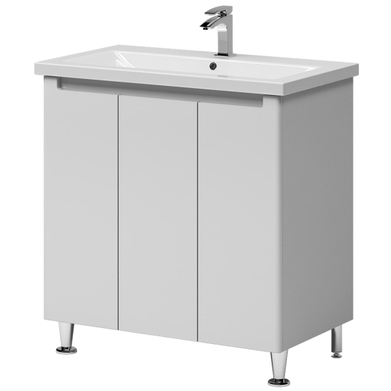 Тумба Verona на ніжках з умивальником Комо 80 Білий Тумба Verona на ніжках з умивальником Комо 80 Білий