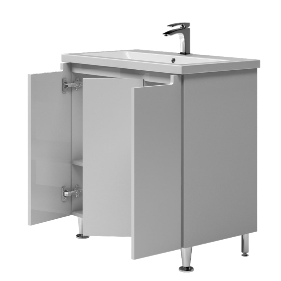 Тумба Verona на ніжках з умивальником Комо 80 Білий Тумба Verona на ніжках з умивальником Комо 80 Білий